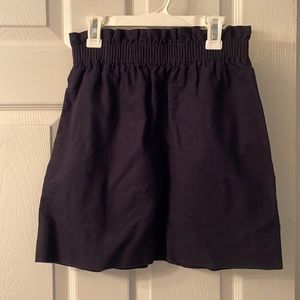 NWOT Jcrew Navy Skirt High Rise Size 00
